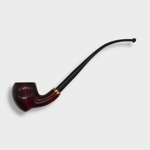 Mr Brog Amphora 309 Metal Filter Smooth Fishtail Churchwarden Pipe (MB7100)