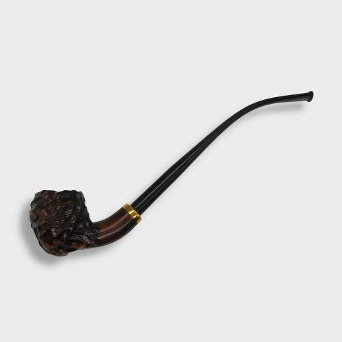 Mr Brog Amphora 309 Metal Filter Rustic Fishtail Churchwarden Pipe (MB7101)
