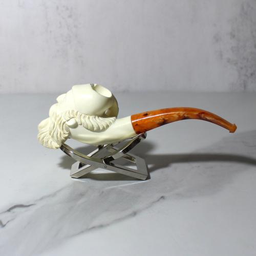 SLIGHT SECONDS - Sultan With Head Scarf Medium Meerschaum Pipe (MEER302)