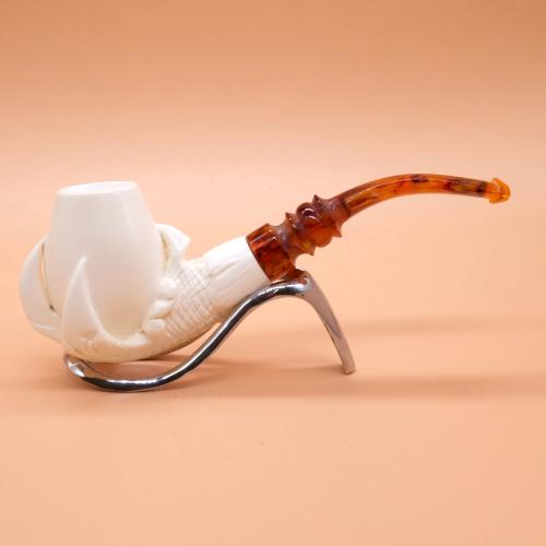 Meerschaum Medium Claw Bent Fishtail Pipe (MEER368)