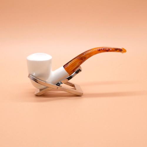 Meerschaum Small Smooth Bent Fishtail Pipe (MEER386)