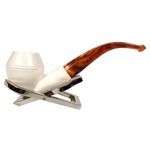 Meerschaum Standard Bulldog Smooth Fishtail Pipe (MEER84)