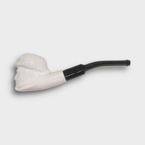 Meerschaum Mini Sherlock Bent Fishtail Pipe (MEER68)