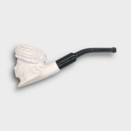 Meerschaum Small Victorian Lady Bent Fishtail Pipe (MEER83)