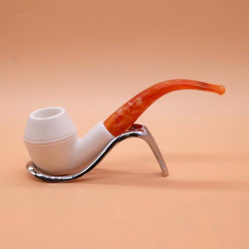 Meerschaum Standard Bulldog Smooth Fishtail Pipe (MEER84)