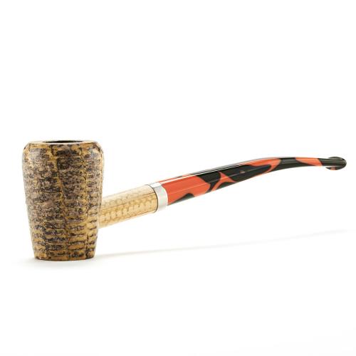 Corn Cob Blaze Orange Elf Cobbit Pipe - Orange & Black