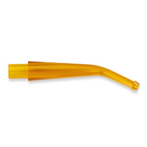 Corn Cob Pipe Amber Regular Filter Bit - Bent