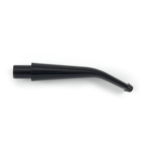 Corn Cob Pipe Black Regular Filter Bit - Bent