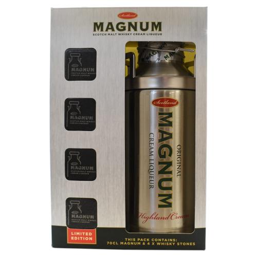 Magnum Whisky Cream Liqueur & Stones Gift Pack