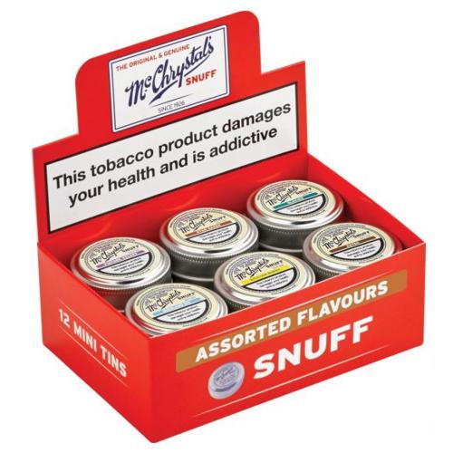 McChrystals Assorted Flavours - Mini Tins - 12 x 3.5g