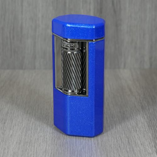 Xikar Meridian Triple Soft Flame Lighter - Blue & Gunmetal