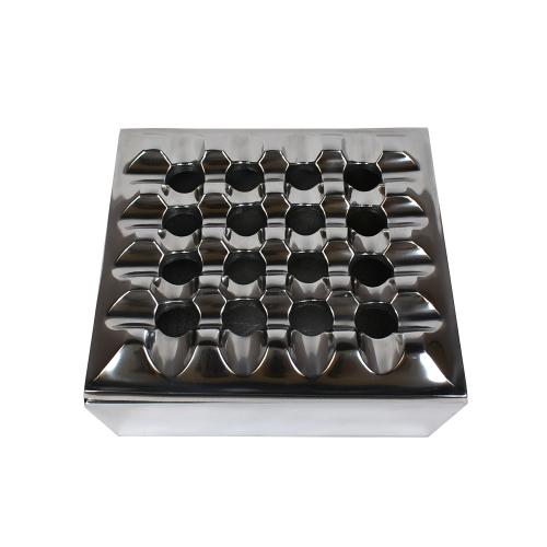 Metal Square Grid Cigar Ashtray