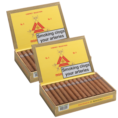 Montecristo No. 4 Cigar - 2 x Box of 25 (50) Bundle Deal