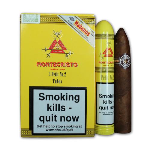 Montecristo Petit No. 2 Tubos Cigar - Pack of 3