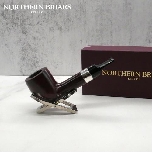 Northern Briars Bruyere Regal G4 Banded Chubby Lovat 9mm Fishtail Pipe (NB168)