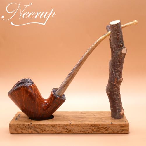 P Jeppesen IDA Handmade gr 4 Smooth Bent Fishtail Pipe (NEER229)