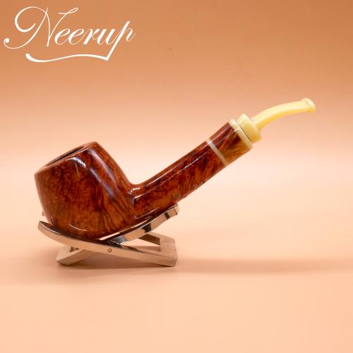 P Jeppesen IDA Handmade gr 3 Smooth Bent No Filter Fishtail Pipe (NEER261)