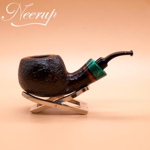 P Jeppesen IDA Handmade gr 4 Smooth Bent 9mm Fishtail Pipe (NEER279)