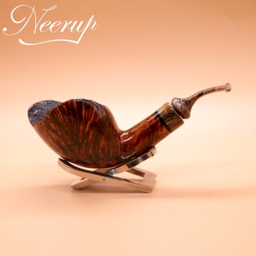 P Jeppesen IDA Handmade gr 5 Smooth Bent Fishtail Pipe (NEER281)