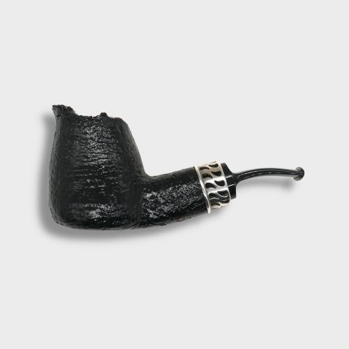 P Jeppesen Boutique gr 4 Smooth Bent Silver Fishtail Pipe (NEER406)