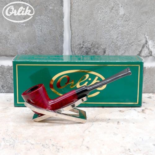 Orlik 3/4 OZ Briar Straight Metal Filter Fishtail Pipe (OR082)