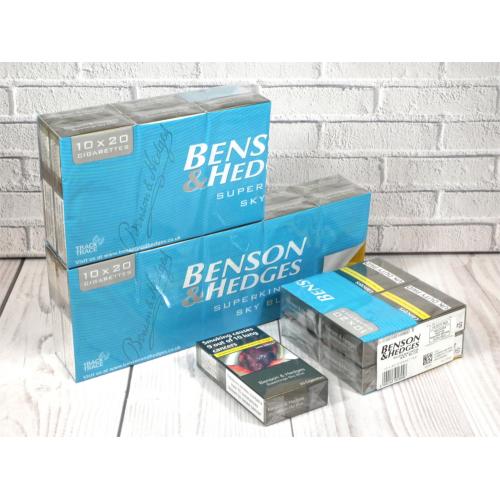 Benson & Hedges Sky Blue Superkings - 1 Pack of 20 Cigarettes (20)