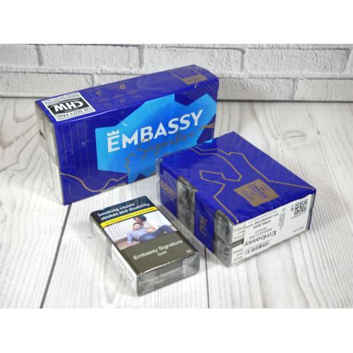 Embassy Signature Gold (Formerly No.1 Red) Kingsize - 10 packs of 20 cigarettes (200)