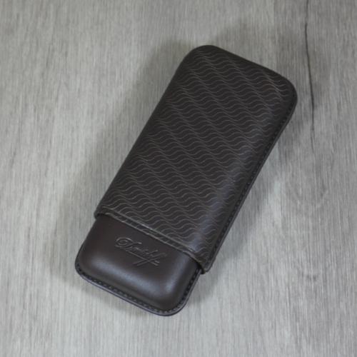 Davidoff Classic Essentials Enjoy R-2 Cigar Case - 2 Cigars Robusto - Brown