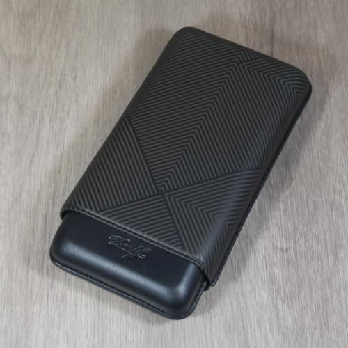 Davidoff Classic Leaf XL-3 Cigar Case - 3 Cigars - Black