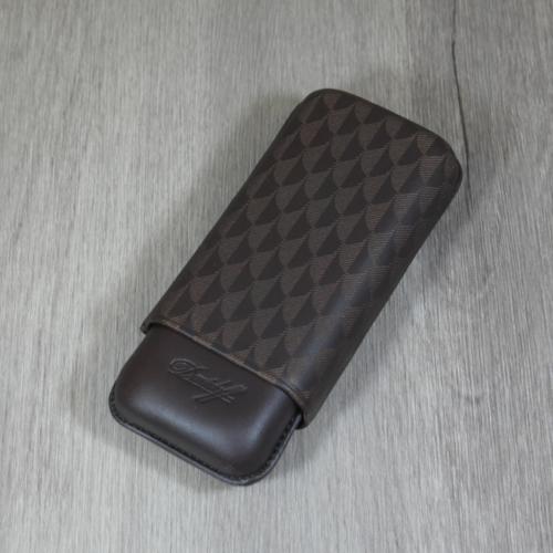 Davidoff Essentials Curing R-2 Cigar Case - 2 Cigars Robusto - Brown