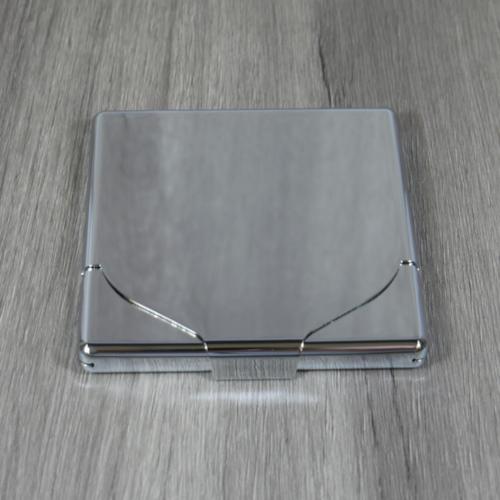 High Polish Chrome Finish Cigarette Case  - Holds Up To 10 Kingsize