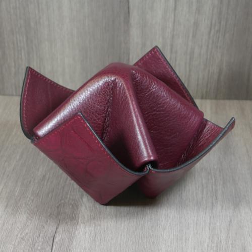Savinelli Origami Leather Pipe Holder Stand - Burgundy (End of Line)