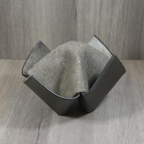 Savinelli Origami Leather Pipe Holder Stand - Grey (End of Line)