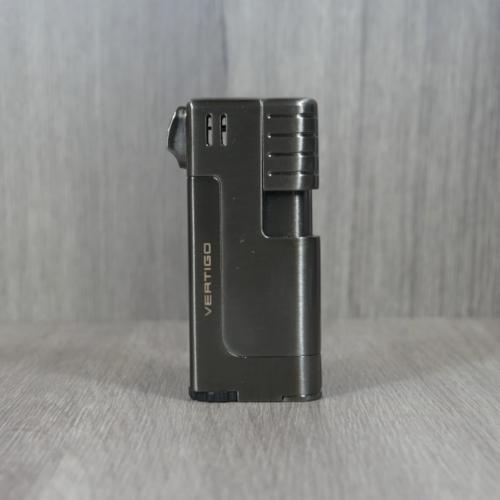 Vertigo by Lotus Governor Pipe Lighter With Tamper - Brushed Gunmetal