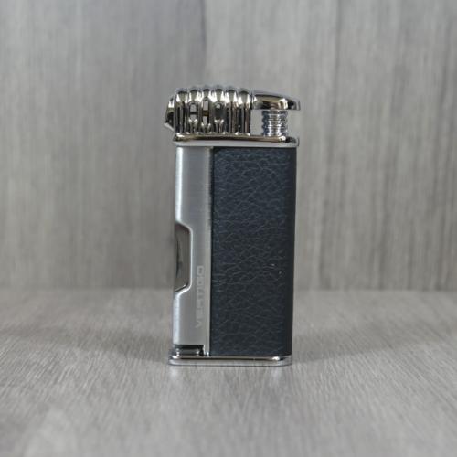 Vertigo Lotus Puffer - Pipe Lighter - Matt Black & Brushed Chrome