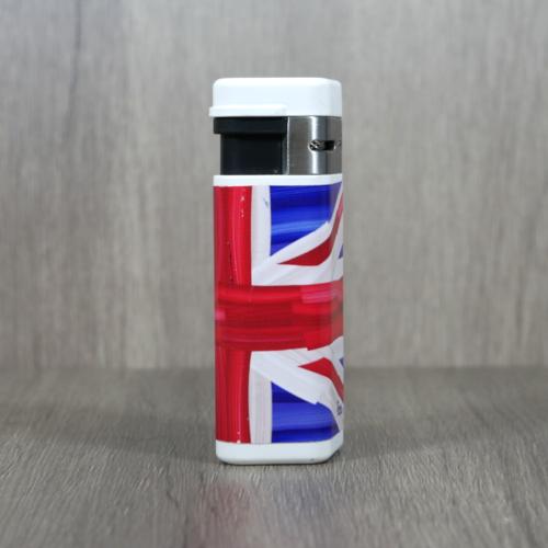 Palio Charlie Turano III Triple Torch Jet Cigar Lighter - UK Flag