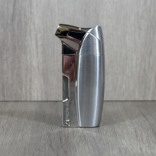 Promise Earl Pipe Lighter - Chrome