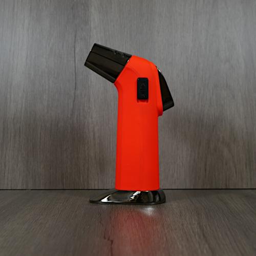 Eurojet Double Jet Table Lighter - Orange & Gunmetal