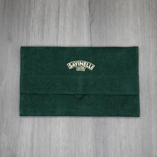 Savinelli Velvet Pipe Pouch - Green