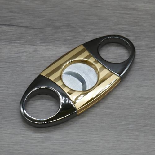 Gunmetal and Gold Cigar Cutter - 56 Ring gauge