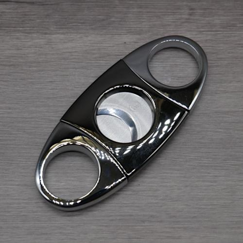 Chrome and Gunmetal Cigar Cutter - 56 Ring gauge