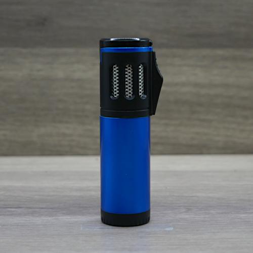 Volcan-Fire Trifecta Triple Jet Flame Cigar Lighter - Blue