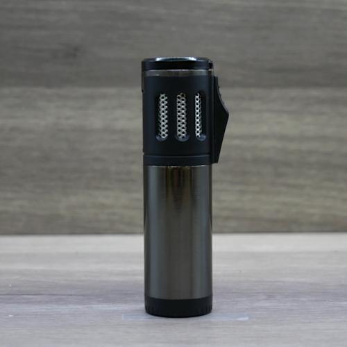 Volcan-Fire Trifecta Triple Jet Flame Cigar Lighter - Gunmetal