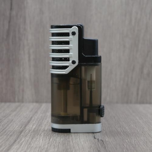 Atomic Maximus II Triple Jet Cigar Lighter - Silver