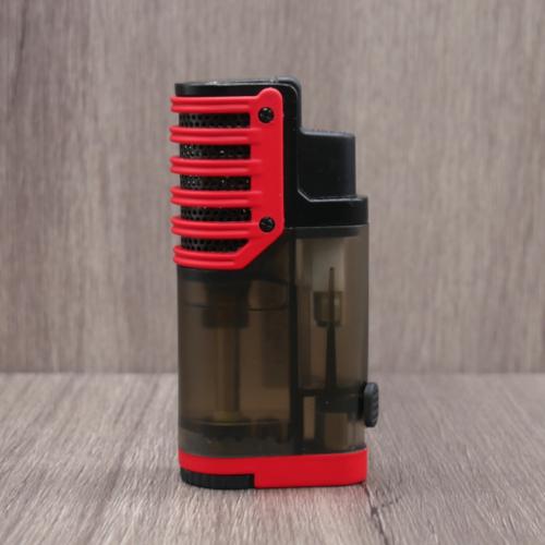 Atomic Maximus II Triple Jet Cigar Lighter - Red