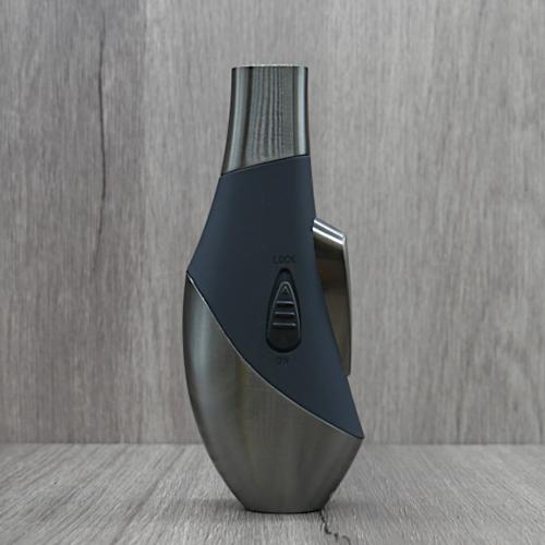 Cozy Double Angled Jet Table Lighter - Black