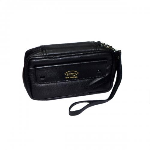 Comoys of London High Quality Zip up Pipe Case and Tobacco Pouch