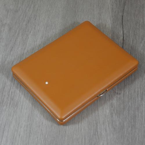 Dunhill White Spot Terracotta Hard Cigarette Case - Fits 20 King Size Cigarettes