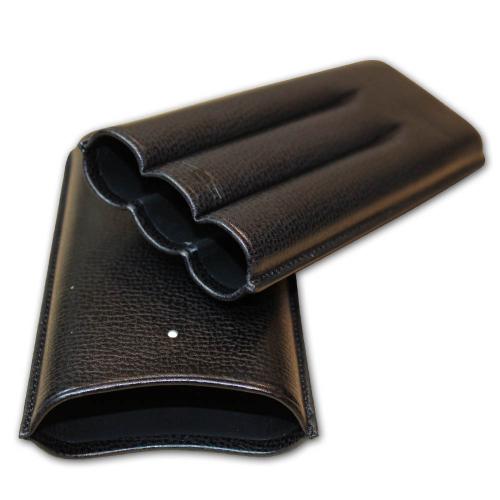 Dunhill White Spot Cigar Case Churchill - Black - Fits 3 Cigars