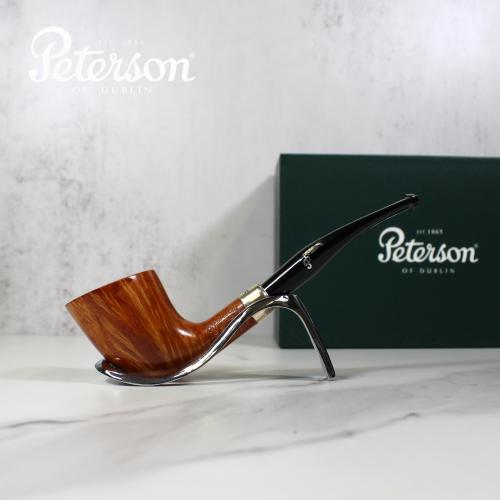 Peterson Natural Army D6 Silver Mounted Fishtail Pipe (PE035)